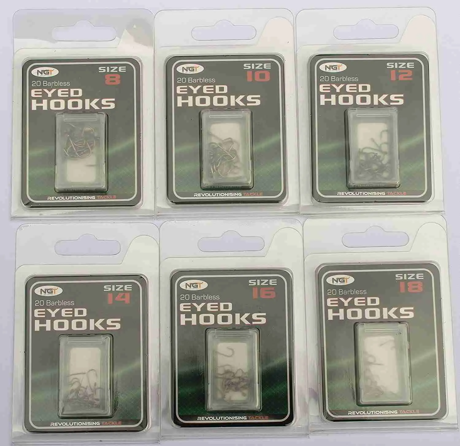 120 Barbless Eyed Hooks size 8,10,12,14,16,18