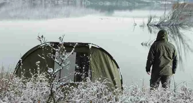 Carp fishing in winter