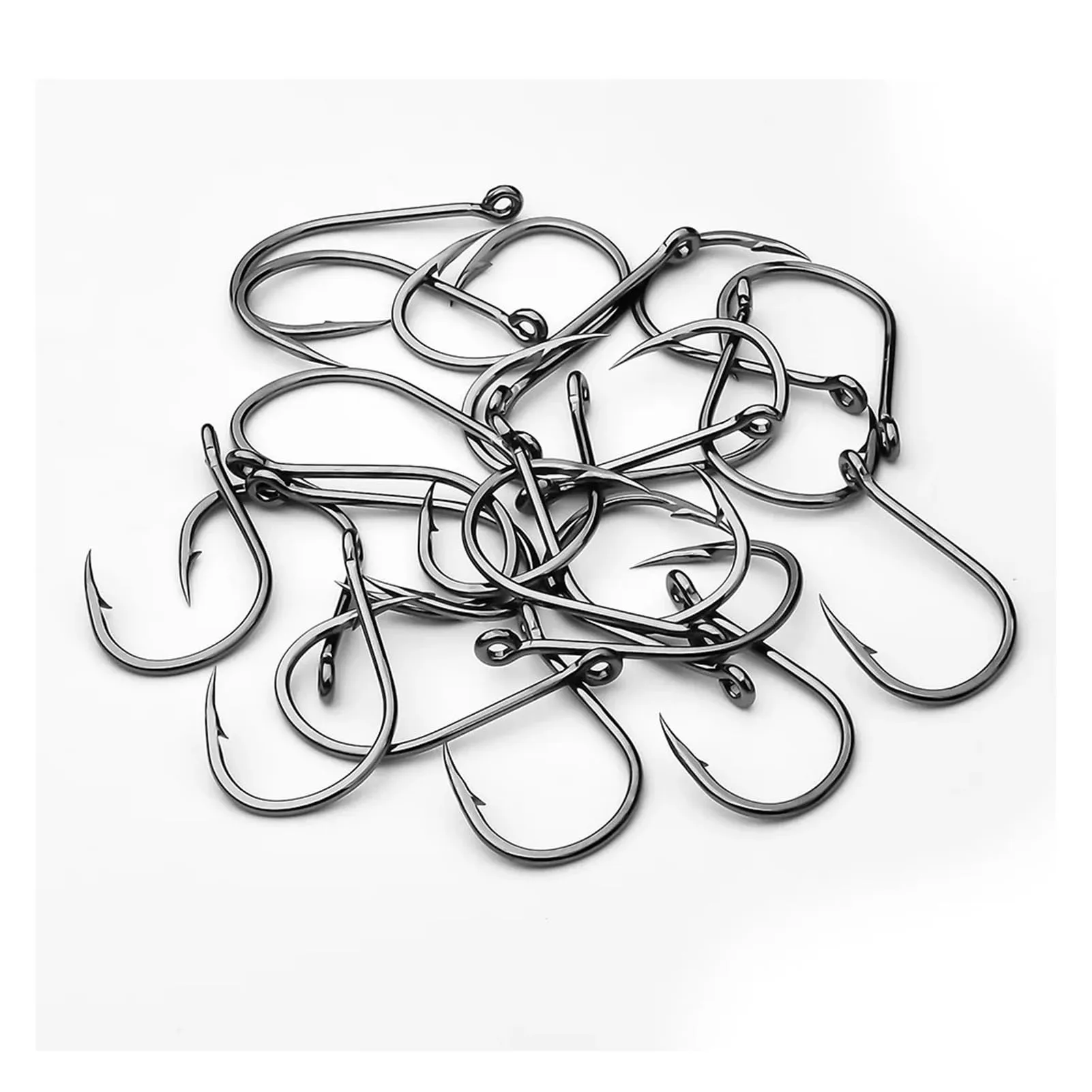 Different fish species with appropriate hook sizes