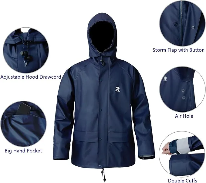 Stream flowing into lake during rain with fish feeding near the confluence and muddy water mixing